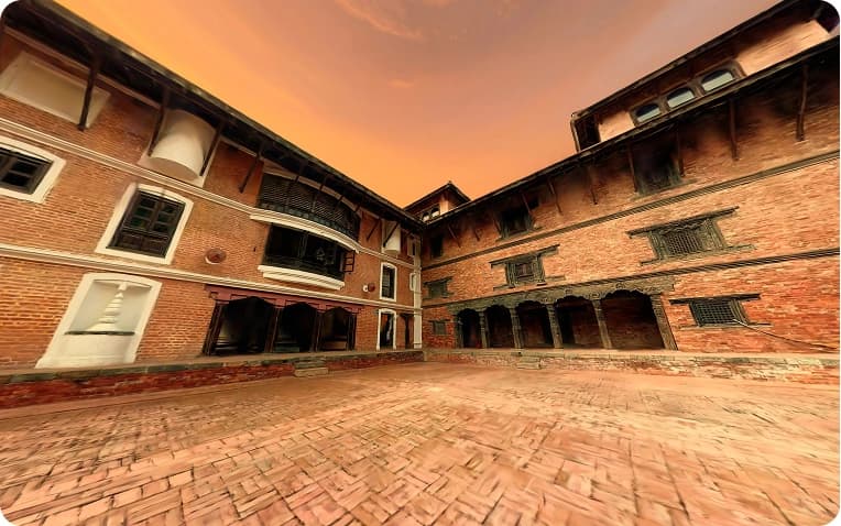 3D scene edited with sunset lighting using Captures Studio