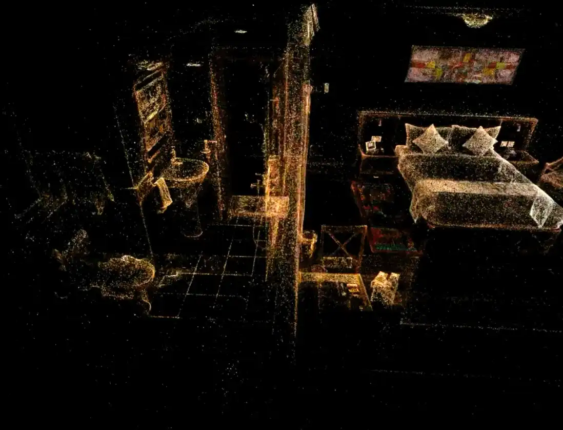 Construction site reconstructed as a 3D scene